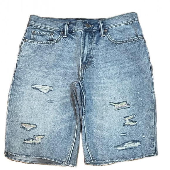 NEW OLD NAVY Men's Loose Rainbow Cut-Off Jean Shorts Pride 10" inseam sz 31 - Picture 17 of 17